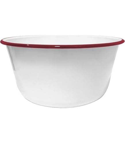 Amazon.com: Ciieeo Enamel Bowl Vintage Enamel Basin Large Mixing Amazon.com: Ciieeo Enamel Bowl Vintage Enamel Basin Large Mixing